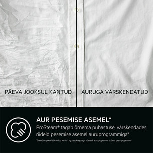 AEG 7000 Series ProSteam, 9 kg, depth 57.2 cm, 1400 rpm - Front load washing machine