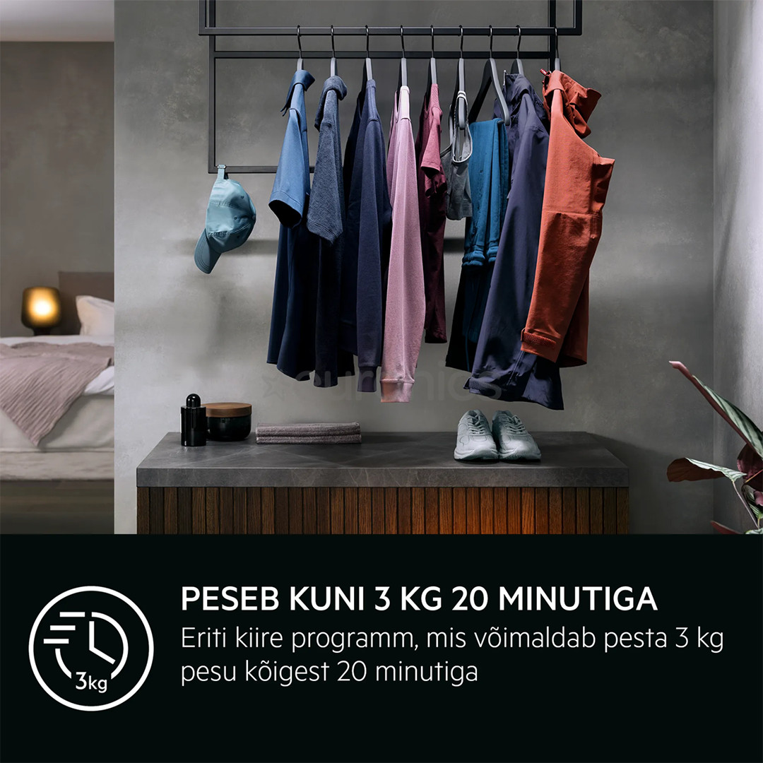 AEG 7000 Series ProSteam, 9 kg, depth 57.2 cm, 1400 rpm - Front load washing machine