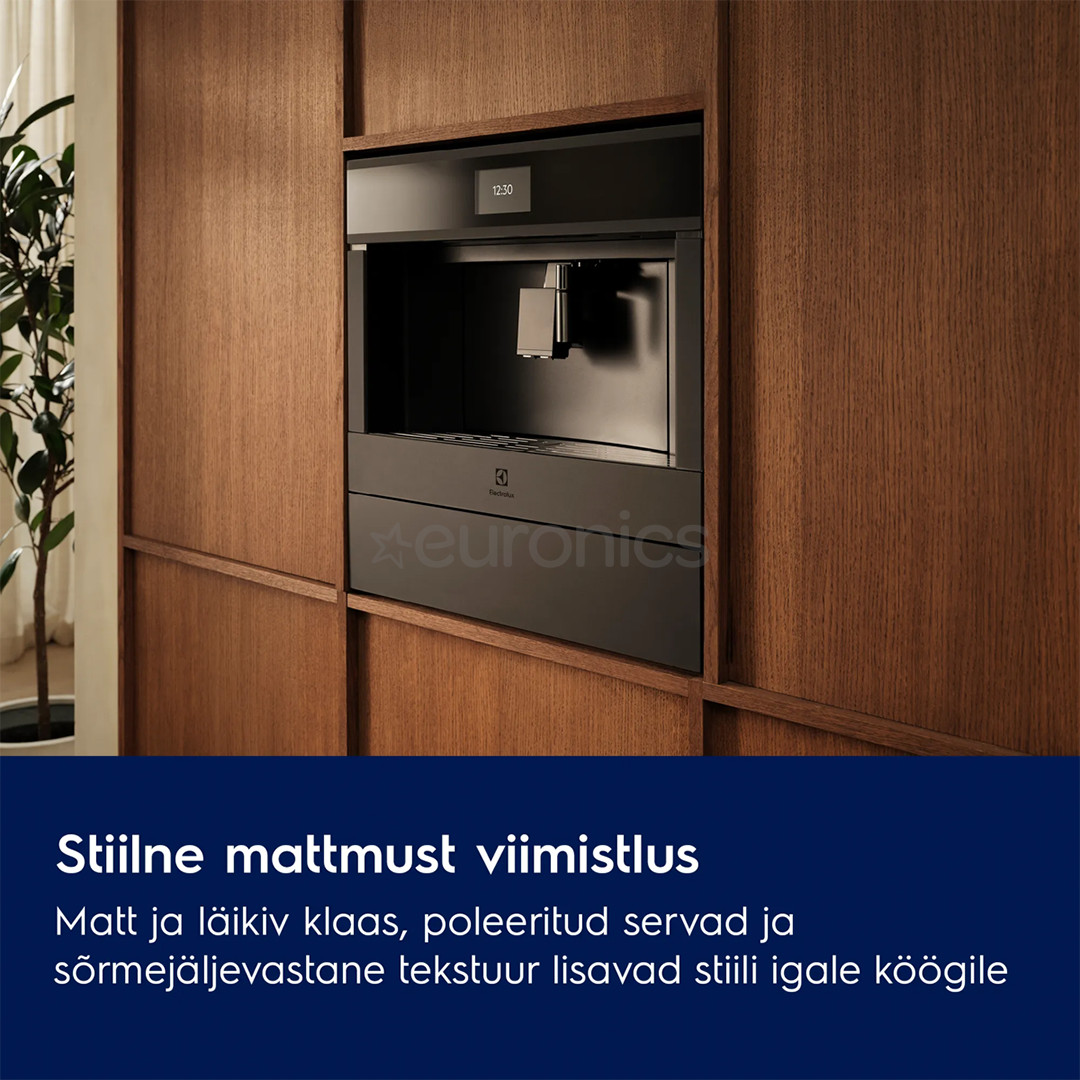 Electrolux 800 Seeria, matt black - Built-in espresso machine