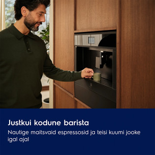 Electrolux 800 Seeria, matt black - Built-in espresso machine