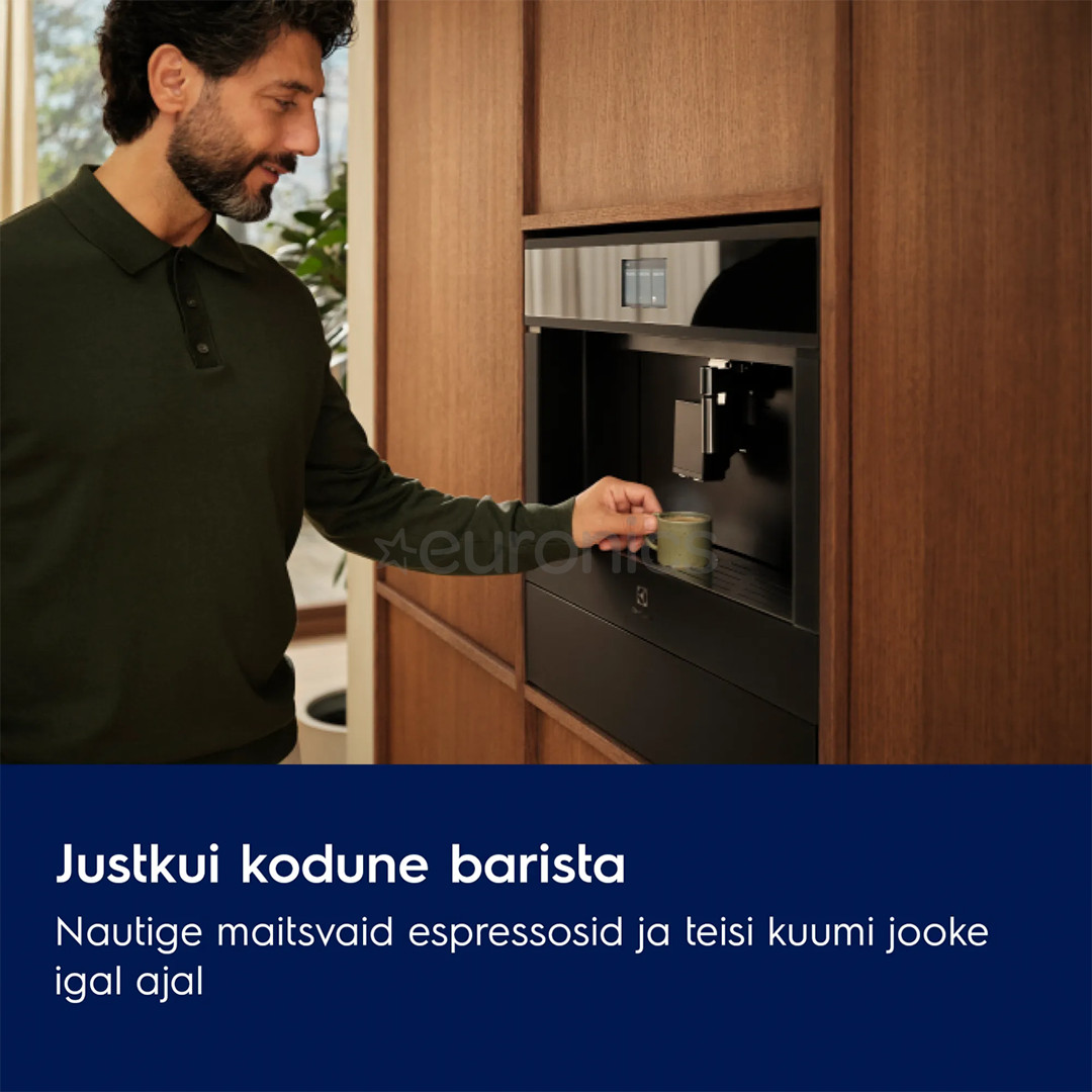 Electrolux 800 Seeria, matt black - Built-in espresso machine