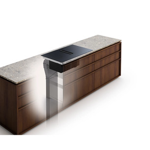 Electrolux 600 XT Bridge, laius 60 cm, must - Integreeritav pliidiplaat õhupuhastiga