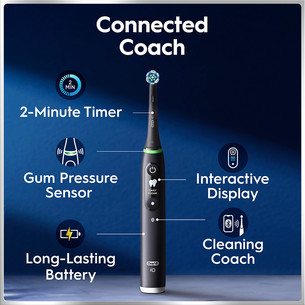 Braun Oral-B iO6 Duo Pack, черный/розовый - Комплект электрических зубных щеток