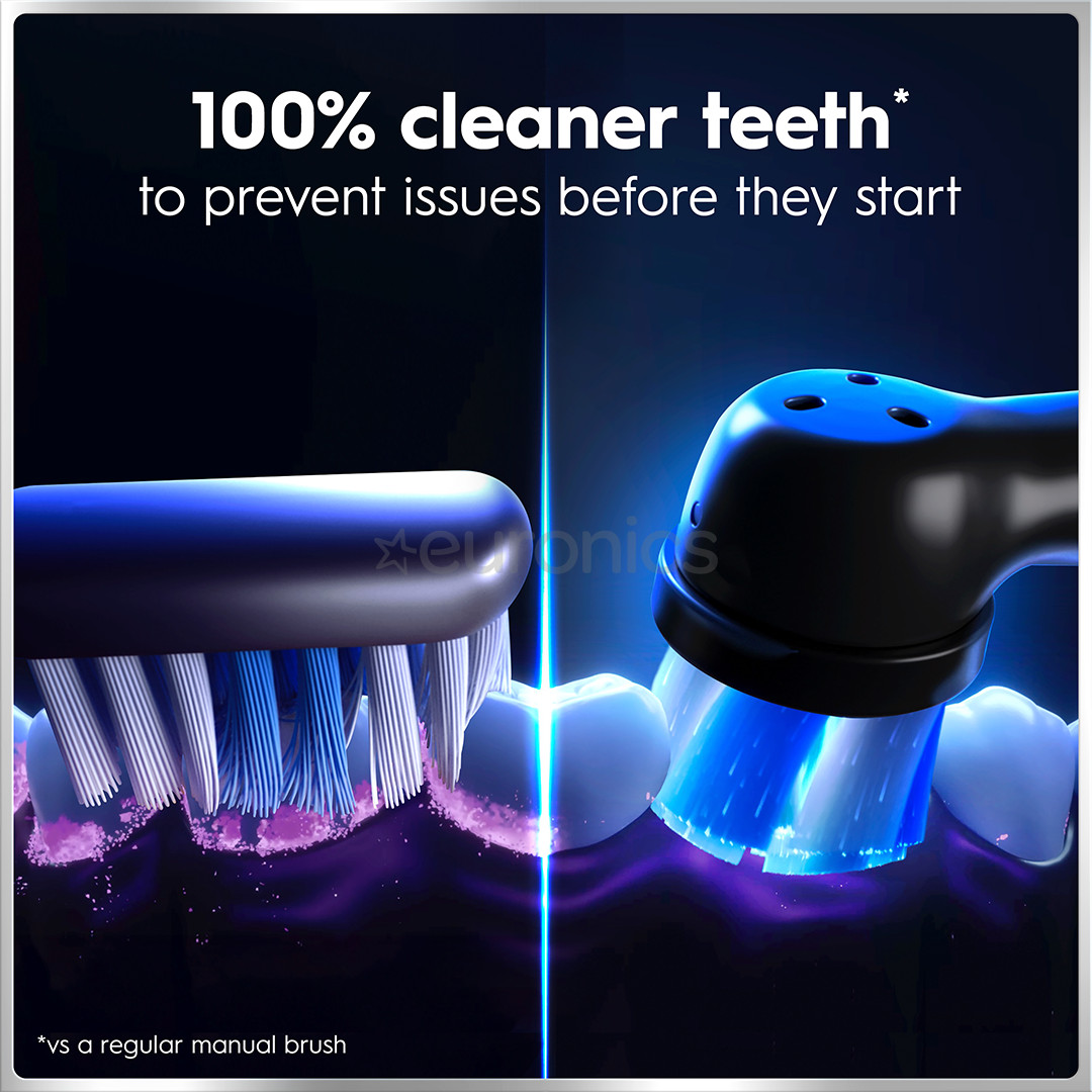 Braun Oral-B iO6 Duo Pack, черный/розовый - Комплект электрических зубных щеток