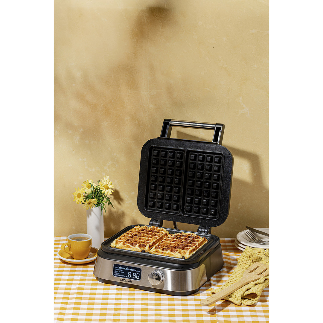 Stollar the Waffle Maker, 1500 W, black/stainless steel - Waffle maker