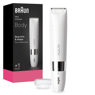 Braun, сухое и влажное использование, белый - Мини-триммер