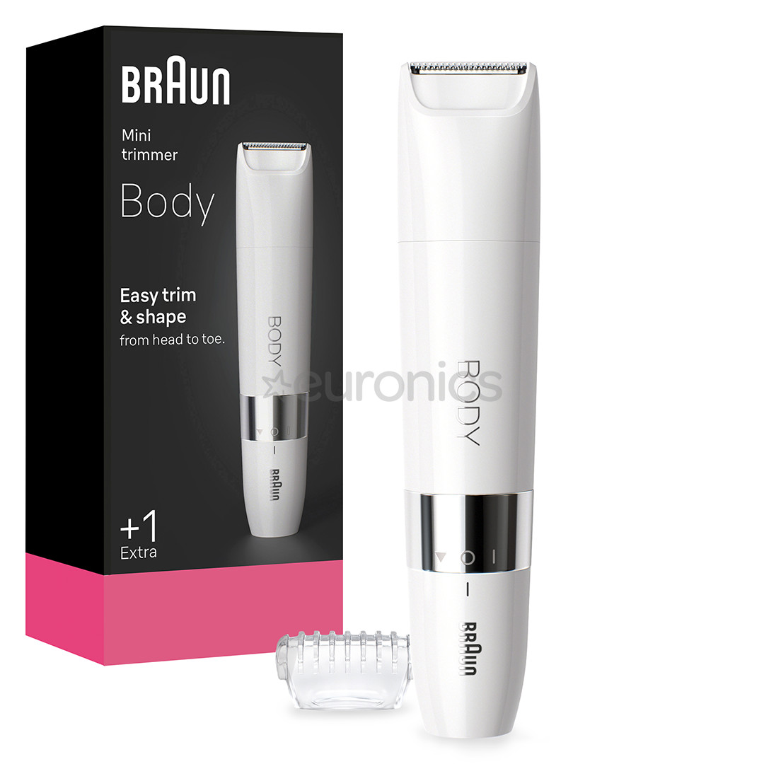 Braun, сухое и влажное использование, белый - Мини-триммер