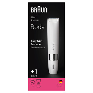 Braun, сухое и влажное использование, белый - Мини-триммер