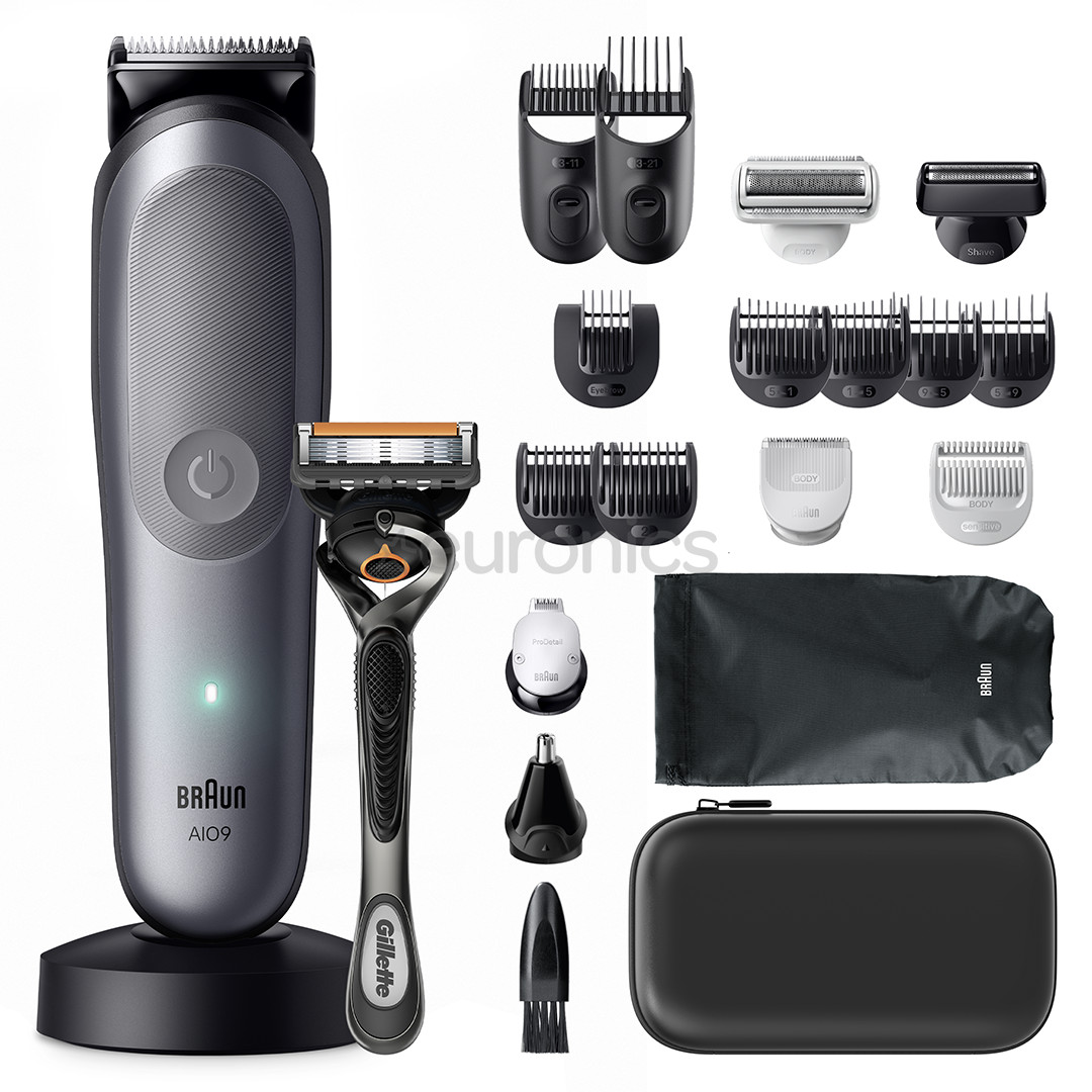 Braun All-in-1 Серия 9, 20 в 1, серый - Мультитриммер