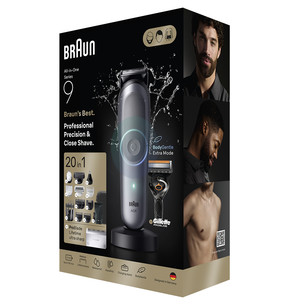 Braun All-in-1 Серия 9, 20 в 1, серый - Мультитриммер