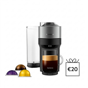 Krups Nespresso Vertuo Pop+, титановый - Капсульная кофеварка