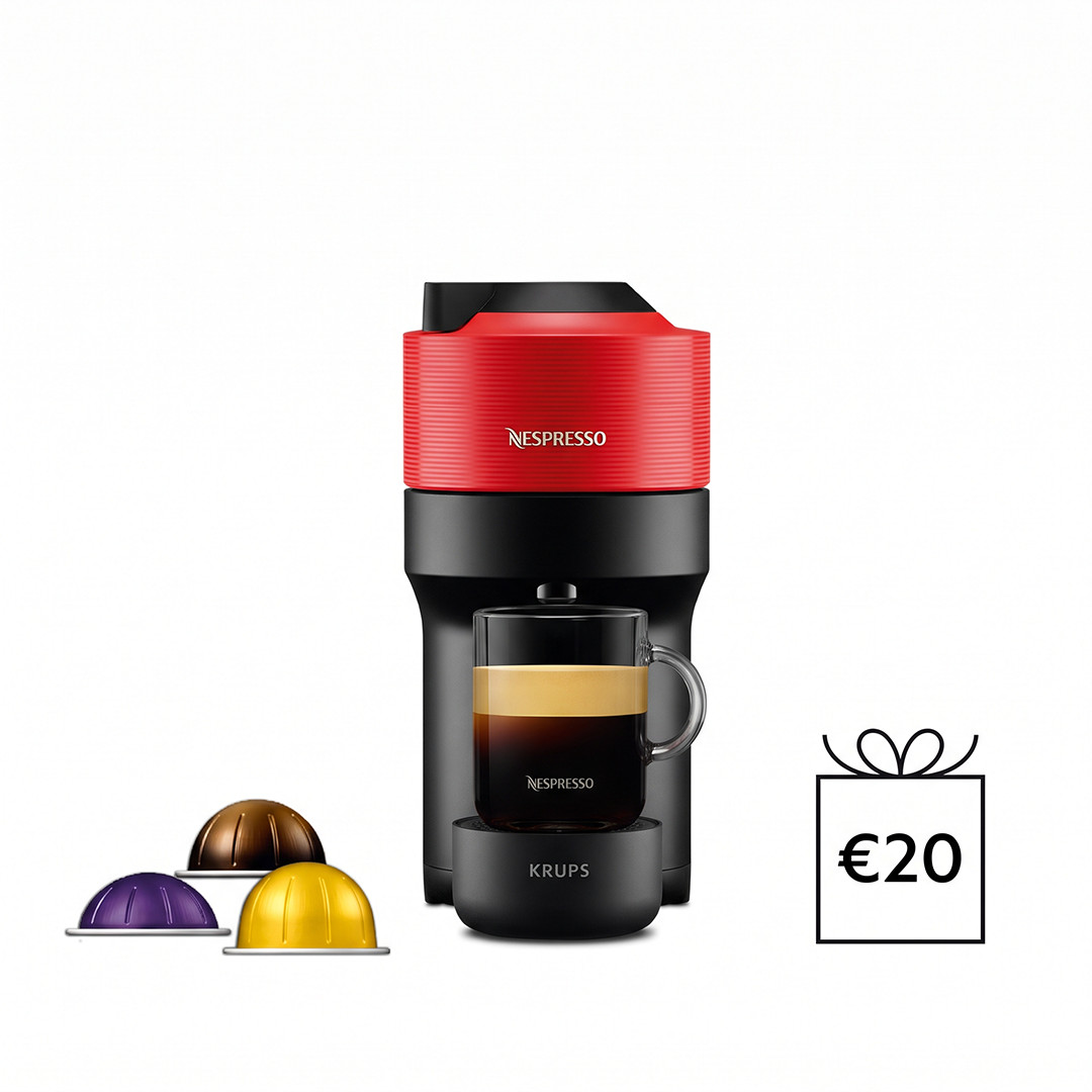 Krups Nespresso Vertuo Pop, punane - Kapselkohvimasin