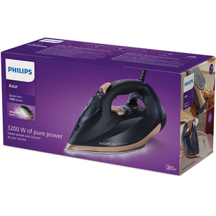Philips Azur 7500 Series, 3200 W, blue/golden - Steam Iron