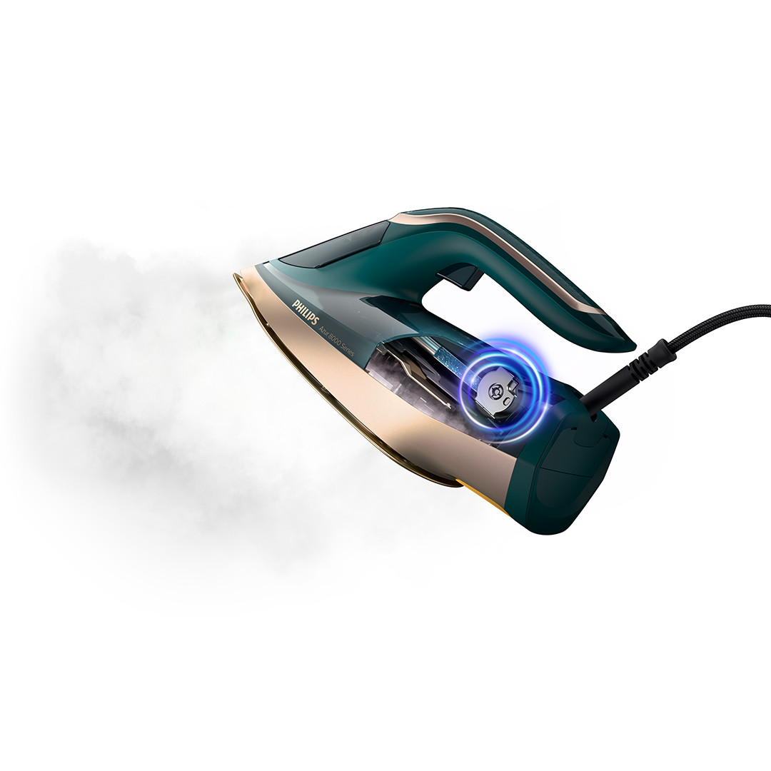 Philips Azur 8000, 3000 W, green/gold - Steam iron