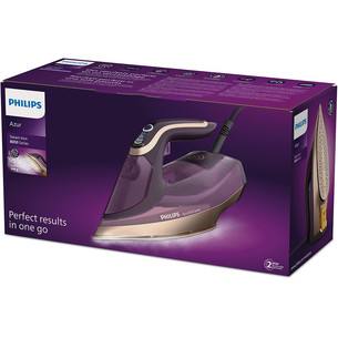 Philips Azur 8000 Series, 3000 Вт, фиолетовый/золотистый - Паровой утюг