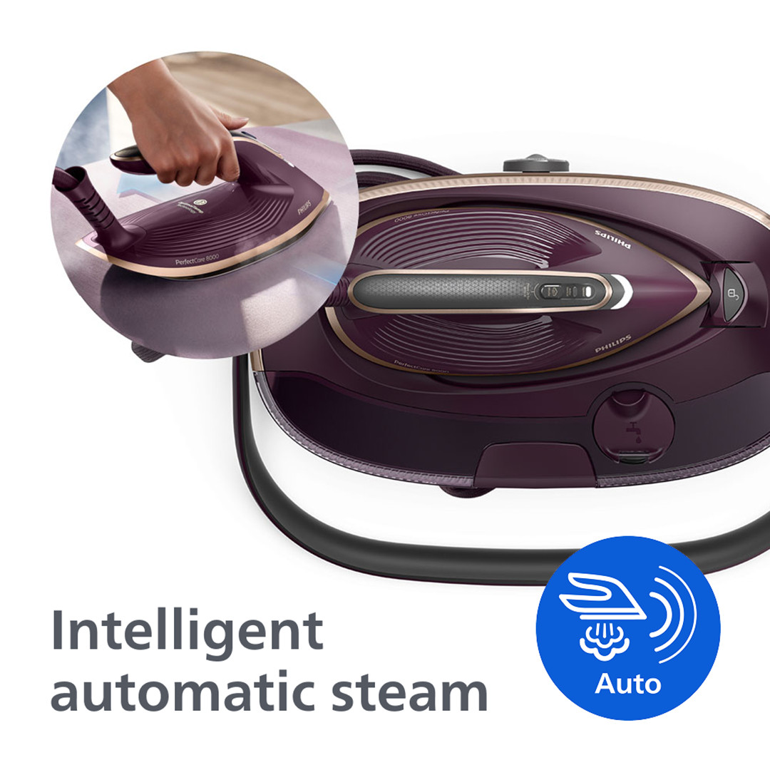 Philips 8000 seeria PerfectCare, 3120 W, lilla - Triikimissüsteem