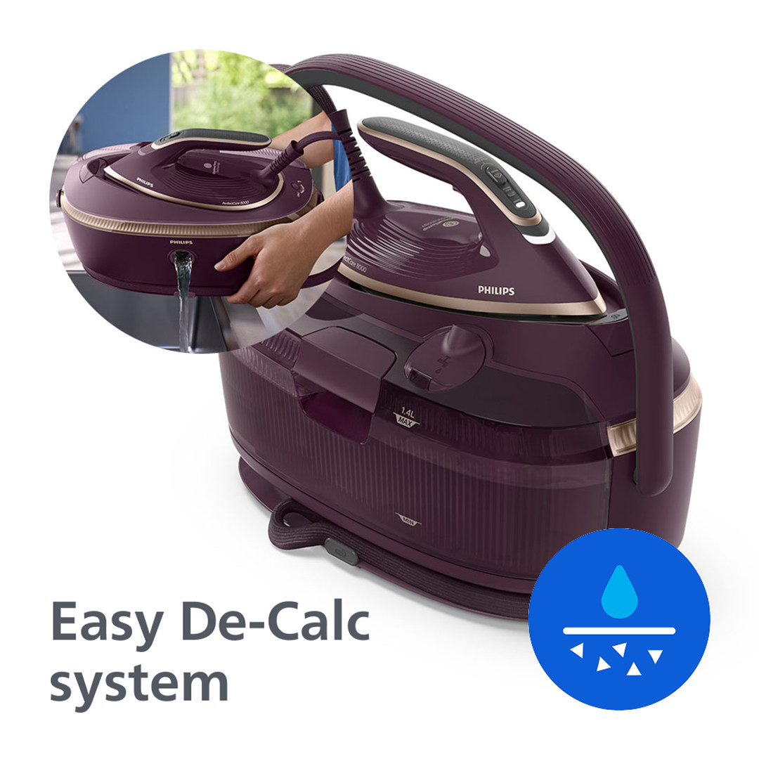 Philips 8000 seeria PerfectCare, 3120 W, lilla - Triikimissüsteem
