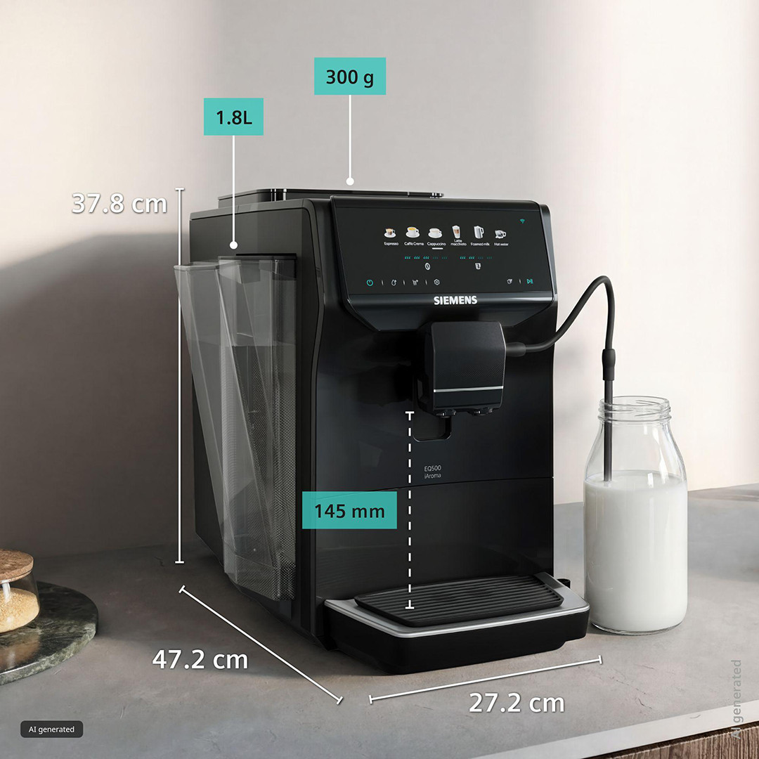 Siemens EQ500 iAroma, черный - Кофемашина