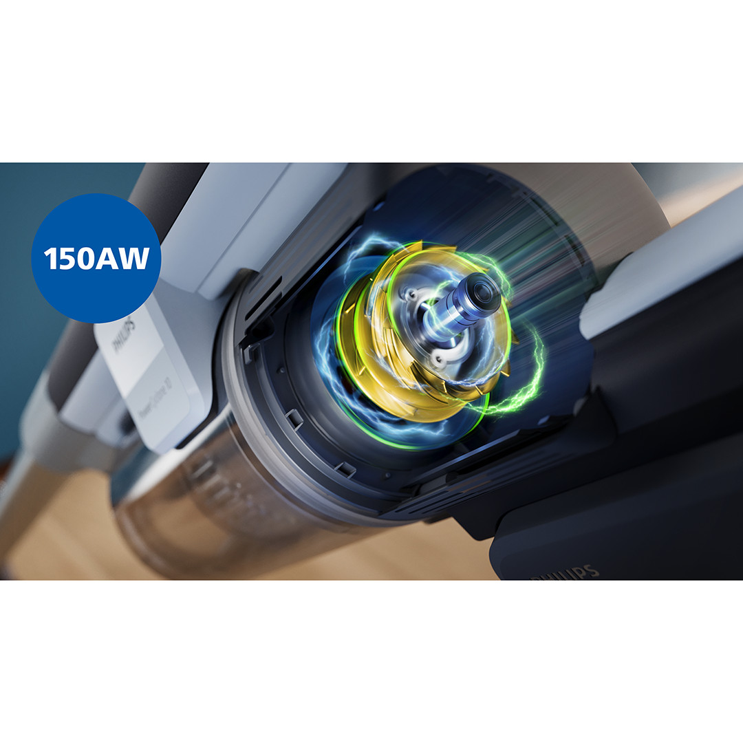 Philips PowerUp 30, оранжевый/серебристый - Беспроводной пылесос