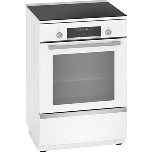 Bosch, Series 6, 63 л, пиролитическая очистка, ширина 60 см, белый - Отдельностоящая индукционная плита HLS79W321U