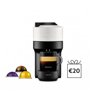 Krups Nespresso Vertuo Pop, white - Capsule coffee machine XN920110