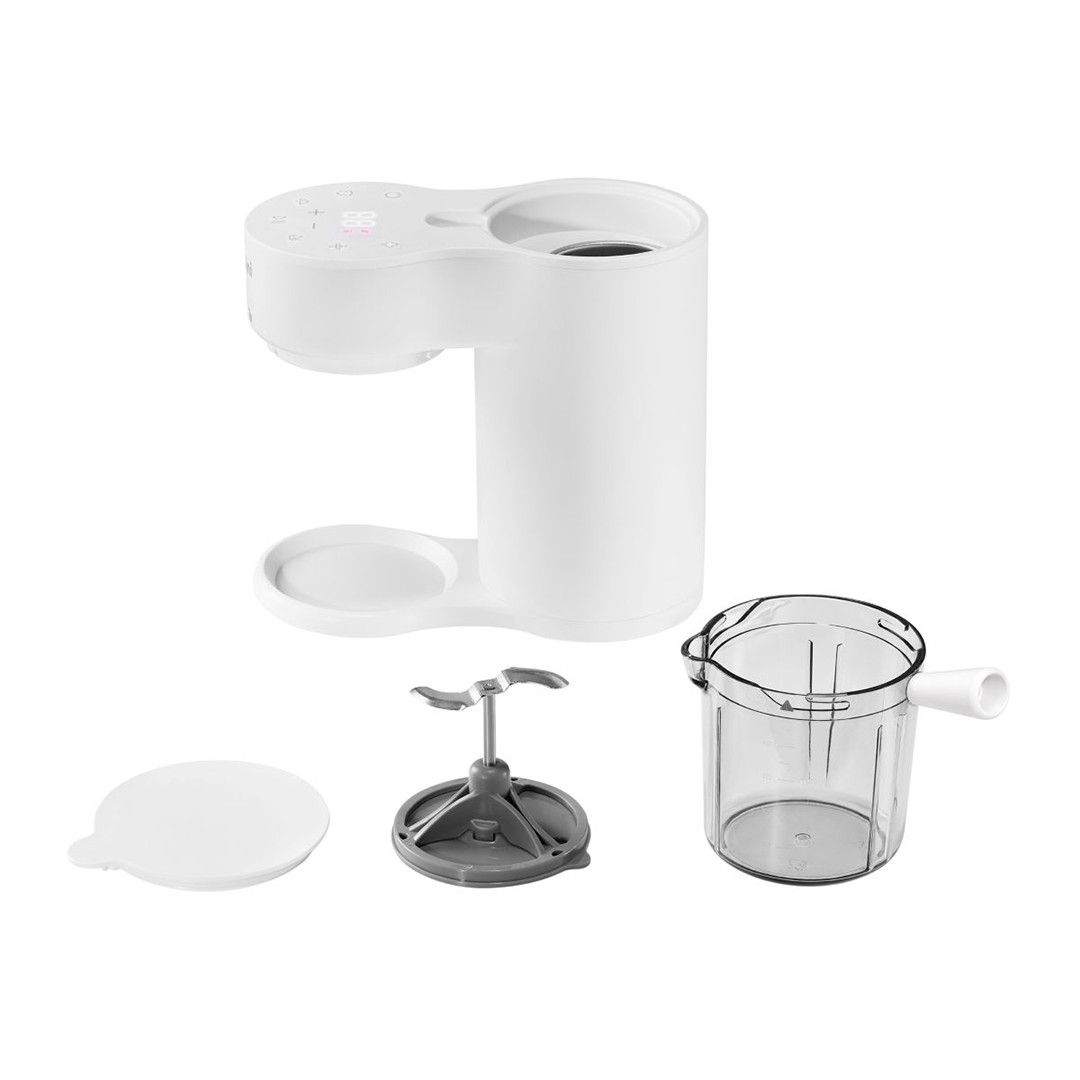 Momini YummyMaker 5-in-1, self-sterilization, white - Baby steam blender