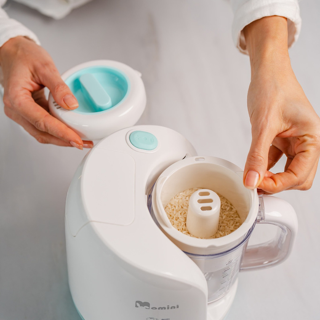 Momini TinyJar 4-in-1, white - Steam blender