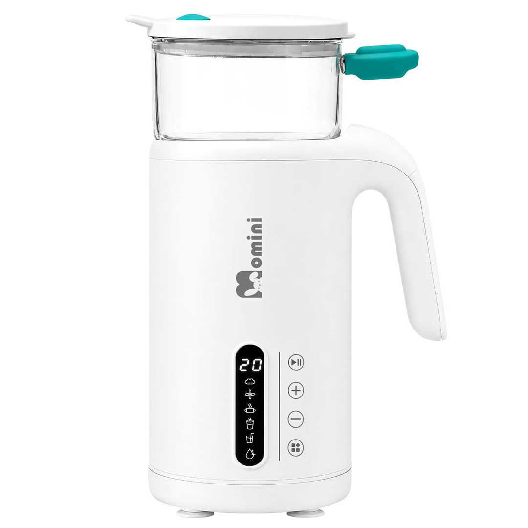 Momini TinyCook 6-in-1, milk preparation function, white - Steam blender