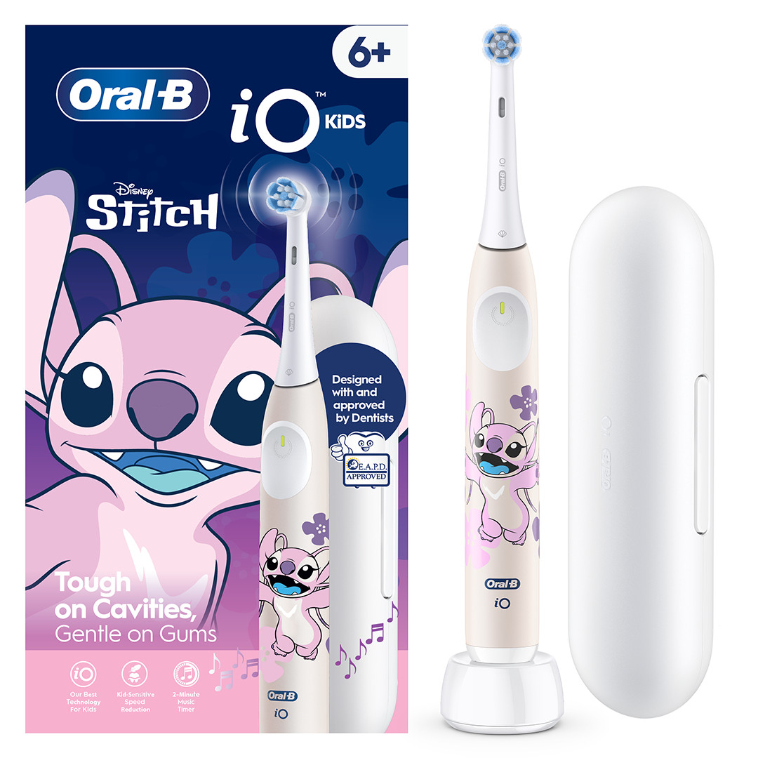 Braun Oral-B iO Kids Disney Stitch Angel, roosa - Elektriline hambahari