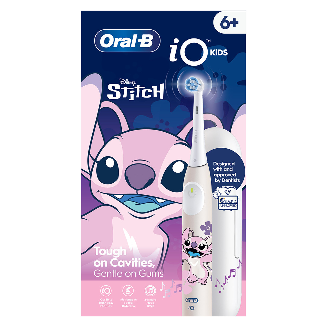 Braun Oral-B iO Kids Disney Stitch Angel, roosa - Elektriline hambahari