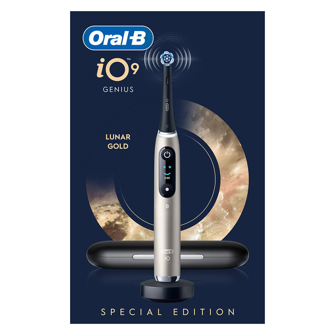 Braun Oral-B iO 9, Lunar Gold, kuldne - Elektriline hambahari