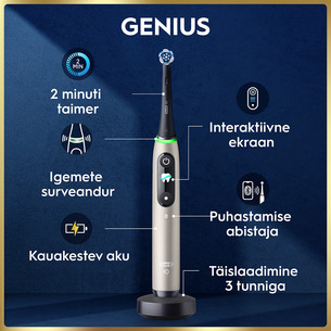 Braun Oral-B iO 9, Lunar Gold, kuldne - Elektriline hambahari