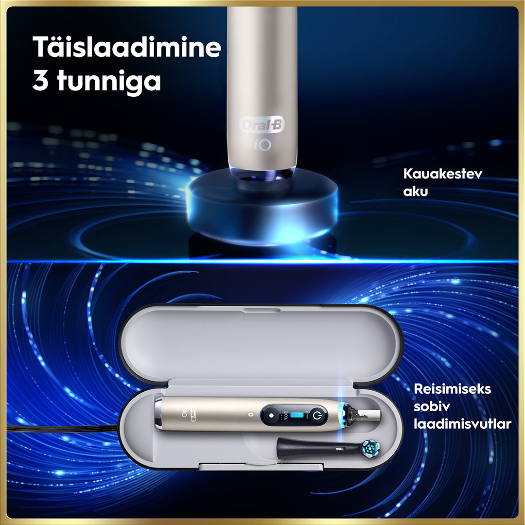 Braun Oral-B iO 9, Lunar Gold, kuldne - Elektriline hambahari