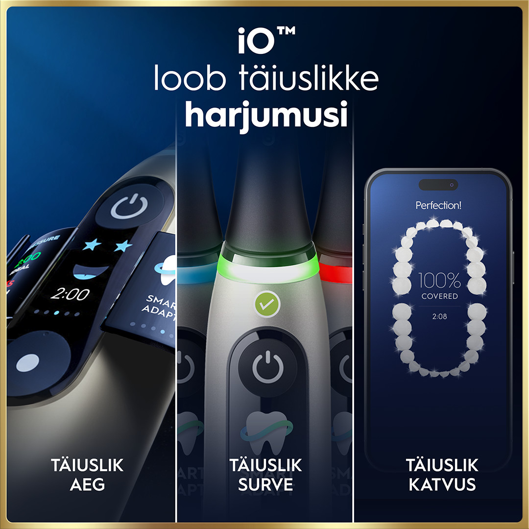 Braun Oral-B iO 9, Lunar Gold, kuldne - Elektriline hambahari