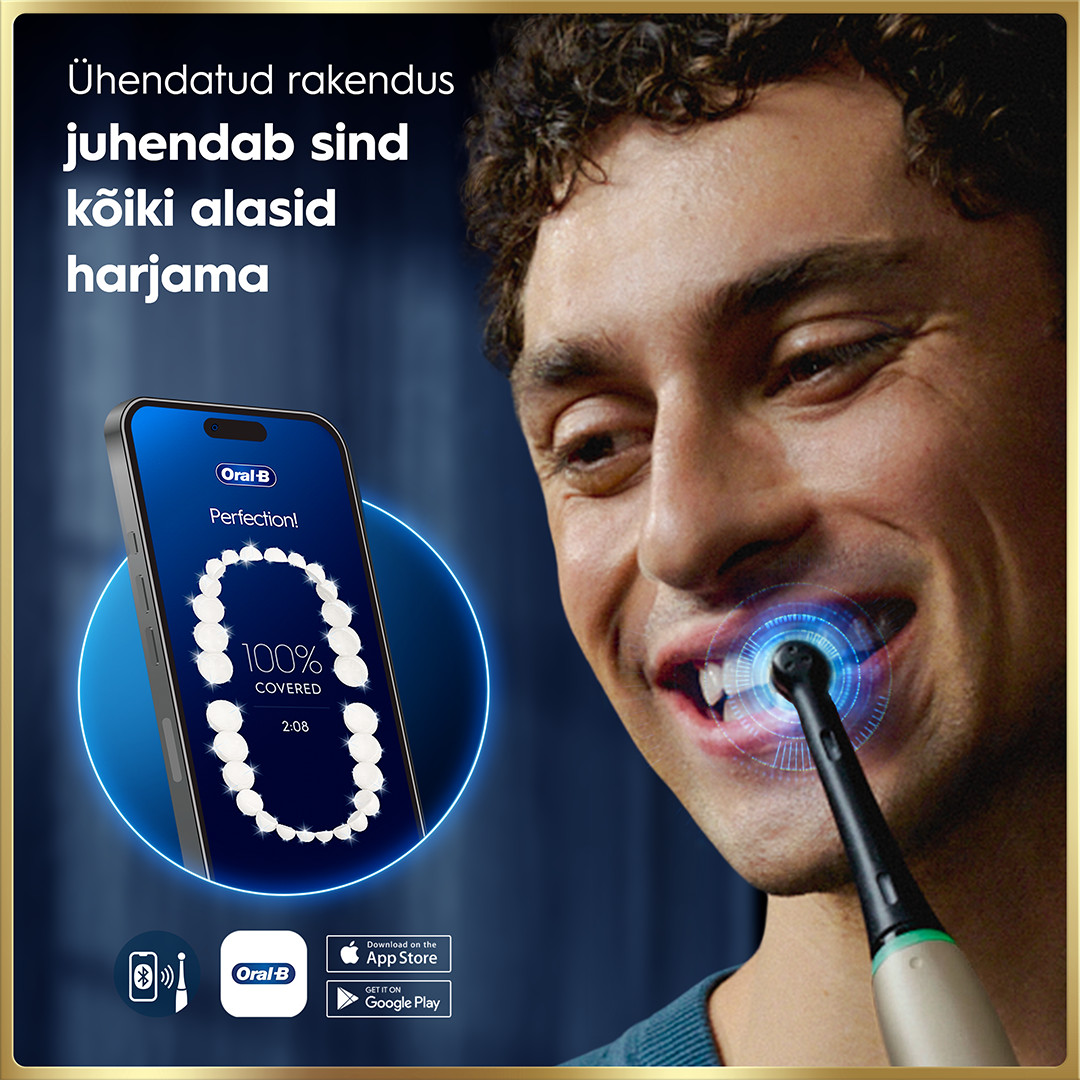 Braun Oral-B iO 9, Lunar Gold, kuldne - Elektriline hambahari