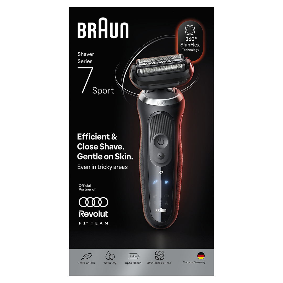Braun, Series 7 Sport, Wet & Dry, black - Shaver