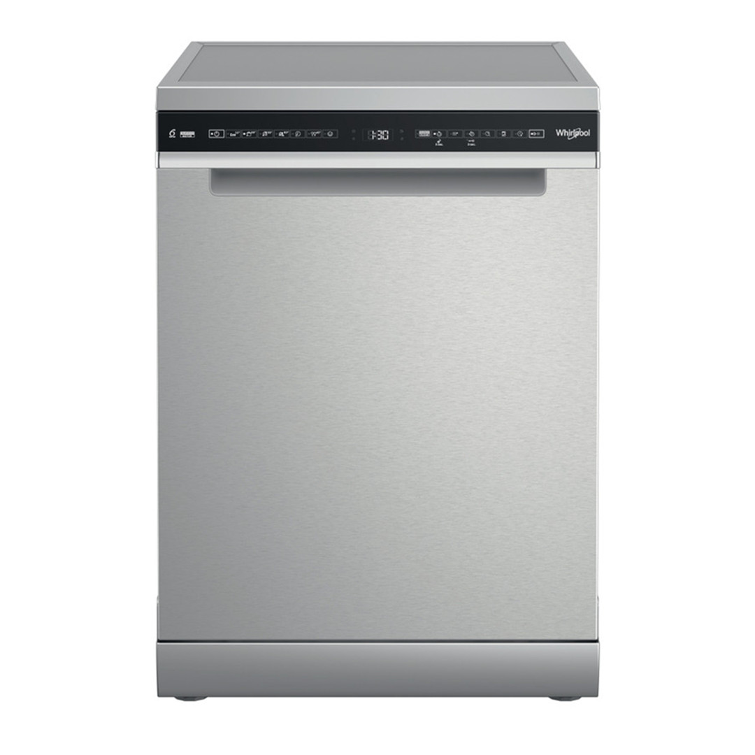 Whirlpool, 15 place settings, stainless steel - Free standing dishwasher