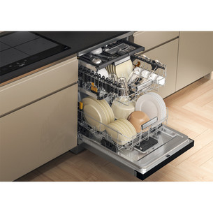 Whirlpool, 15 place settings, stainless steel - Free standing dishwasher