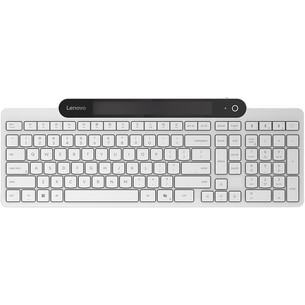 Lenovo 800 Self-Charging Bluetooth Keyboard, US, valge - Juhtmevaba klaviatuur