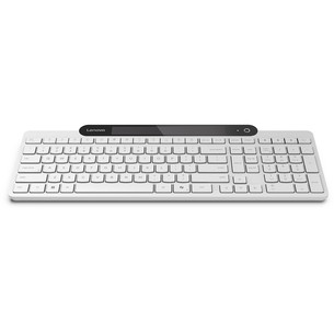 Lenovo 800 Self-Charging Bluetooth Keyboard, US, valge - Juhtmevaba klaviatuur