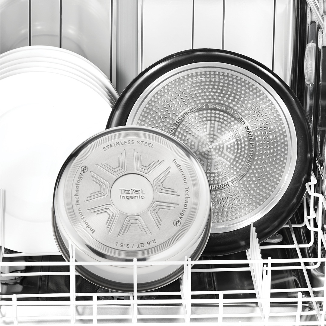 Tefal Ingenio Cook Eat, 8-osaline komplekt, roostevaba teras - Pottide ja pannide komplekt + kaaned ja käepide
