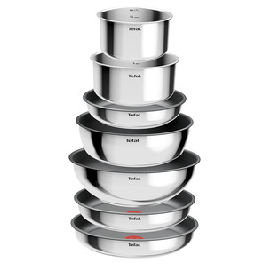 Tefal Ingenio Cook Eat, 15-osaline komplekt, roostevaba teras - Pottide ja pannide komplekt + kaaned ja käepide