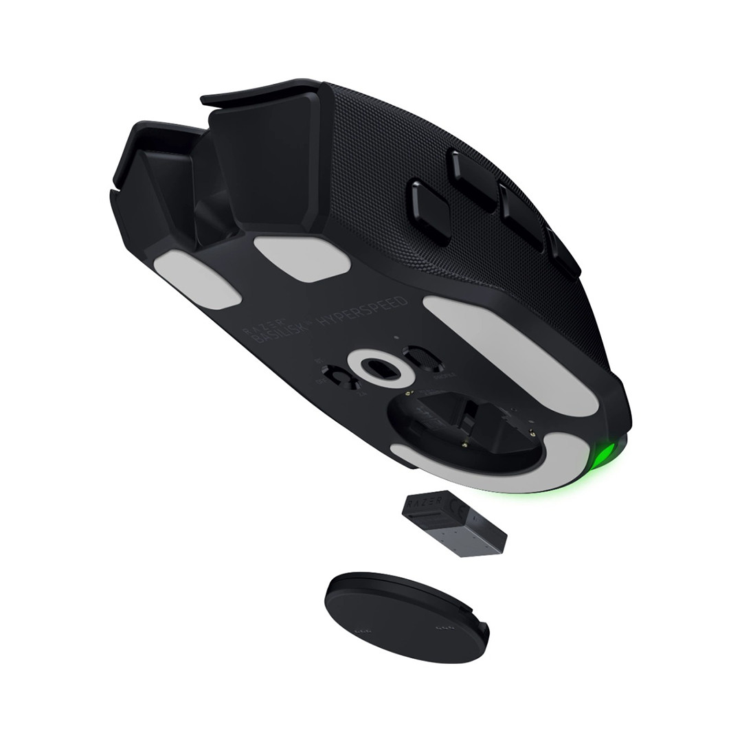 Razer Basilisk V4 HyperSpeed, must - Juhtmevaba hiir