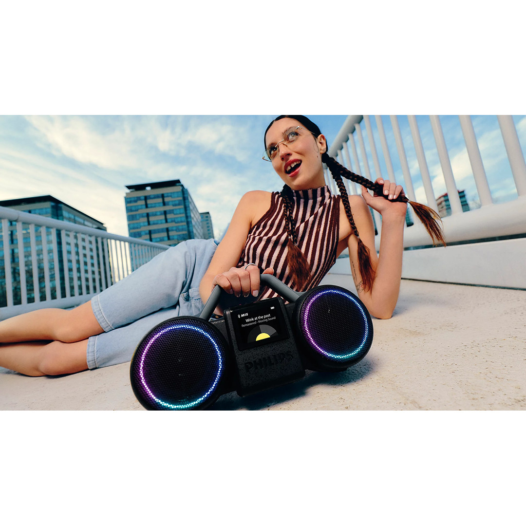 Philips The Roller, черный - Портативная беспроводная колонка