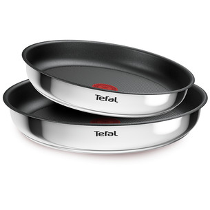 Tefal Ingenio Cook Eat, 3-osaline komplekt, roostevaba teras - Pannide komplekt + eemaldatav käepide