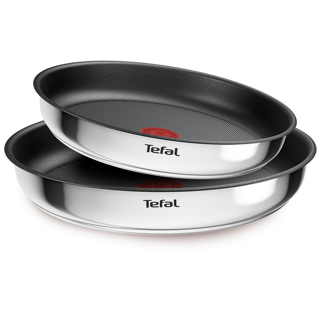 Tefal Ingenio Cook Eat, 3-osaline komplekt, roostevaba teras - Pannide komplekt + eemaldatav käepide