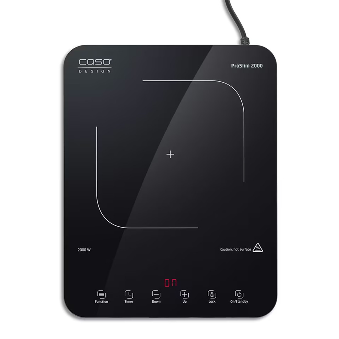 Caso Design ProSlim 2000, 2000 Вт, черный - Настольная индукционная плитка с одной конфоркой