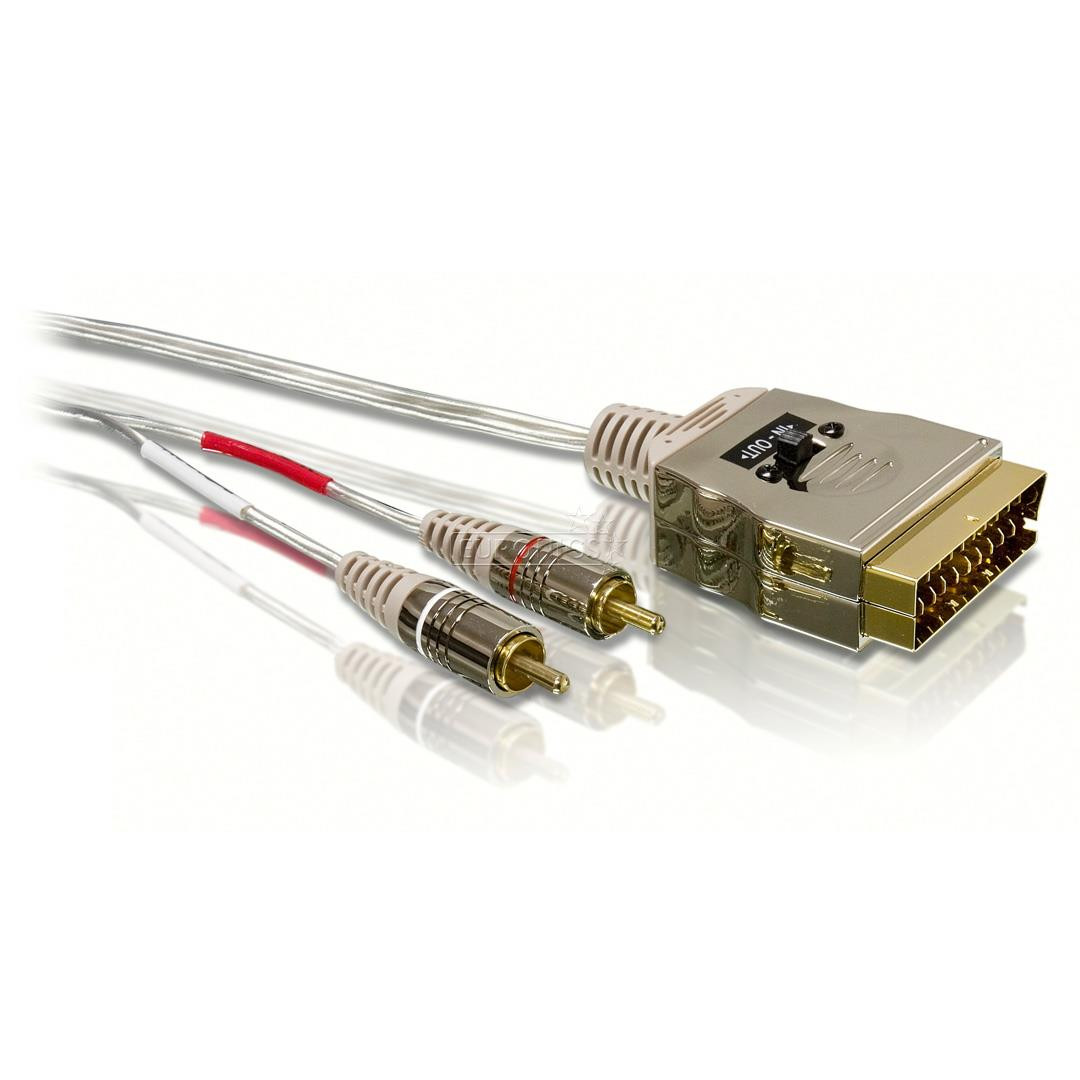 Juhe SCART -- 2xRCA Philips (1,5 m)