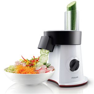 Philips Viva Collection, 200 W, black/white - Salad Maker HR1388/80