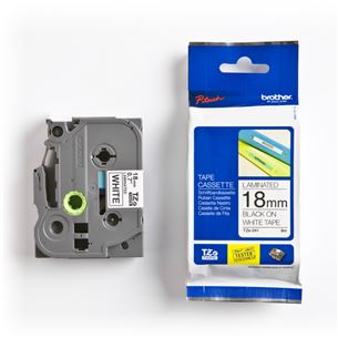 Lint must kiri valgel taustal 8m x 18mm, Brother TZE241